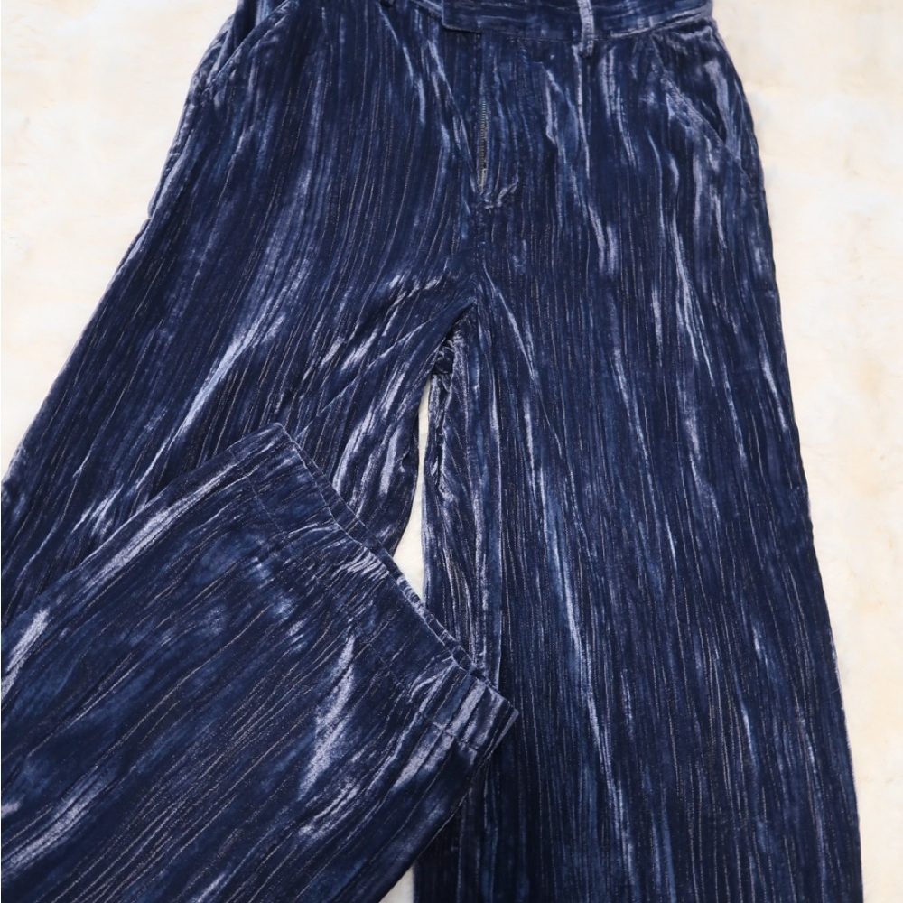 Treasure & Bond Navy Velvet/ Corduroy Trousers
